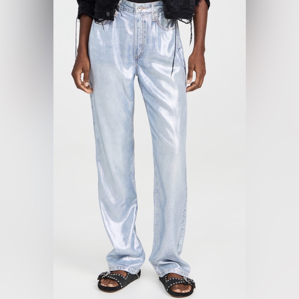 Rag & bone size 29 Alex Liquid High Rise Straight Pants